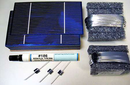 Сборка солнечной батареи из элементов