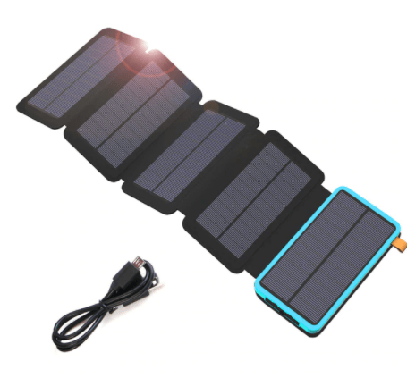 Внешний аккумулятор на солнечных батареях 20000 mah